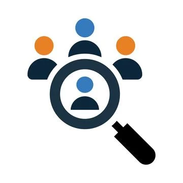 Find, audience, target, find target audience icon Stock Illustration