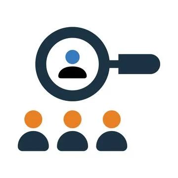 Find, audience, target, find target audience icon Stock Illustration