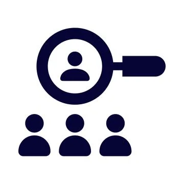 Find, audience, target, find target audience icon Stock Illustration