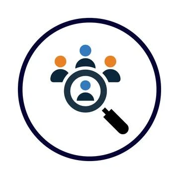Find, audience, target, find target audience icon Stock Illustration