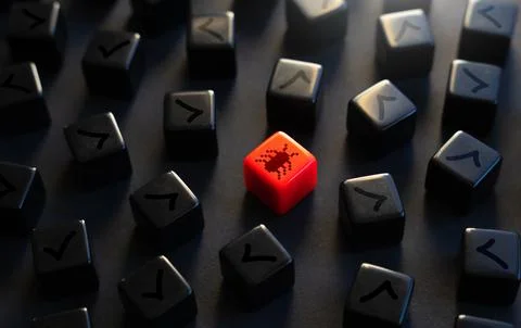 Find the code bug. Error detection. Troubleshooting. Debugging, testing and c Stock Photos