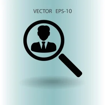 Find contact icon. vector illustration Stock Illustration
