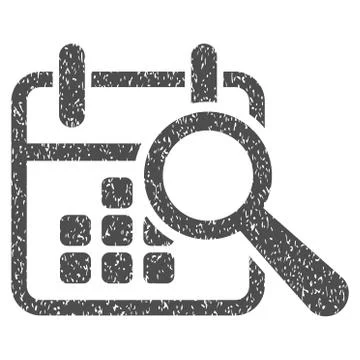 Find Date Grainy Texture Icon Illustrazione stock