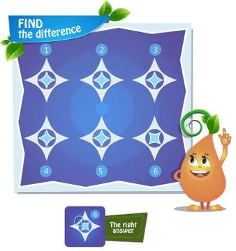 Find the difference figure Stock Illustration