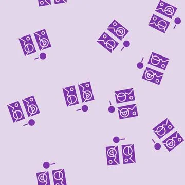 Find the difference glyph seamless pattern Stock Illustration