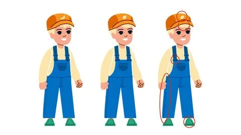 Find difference kid boy vector Stock Illustration