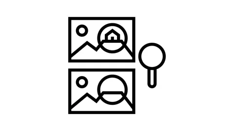 Find the difference line icon animation 動画素材 326134721