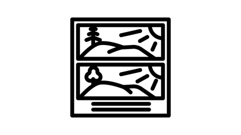 Find the difference line icon animation 動画素材 326764147