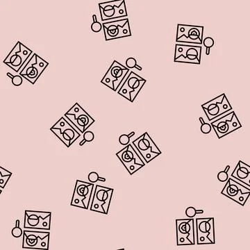 Find the difference line seamless pattern Stock Illustration