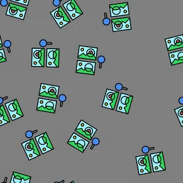 Find the difference vector seamless pattern Stock Illustration