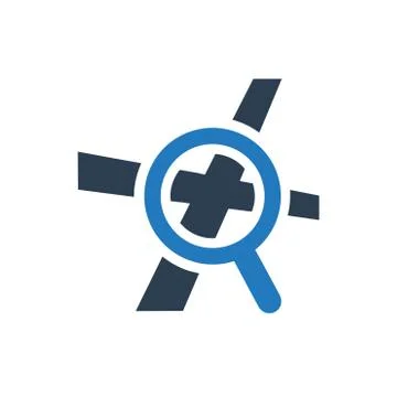 Find Direction Icon Stock Illustration
