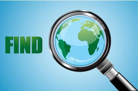 Find earth Illustrazione stock