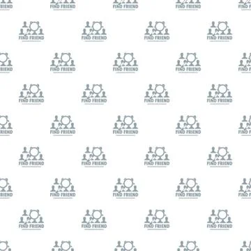 Find friends pattern vector seamless Stock Illustration