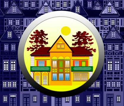 Find a Home Stock Illustration