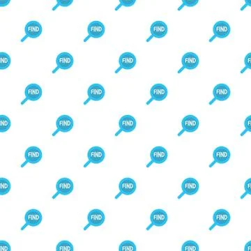Find icon seamless pattern Stock Illustration