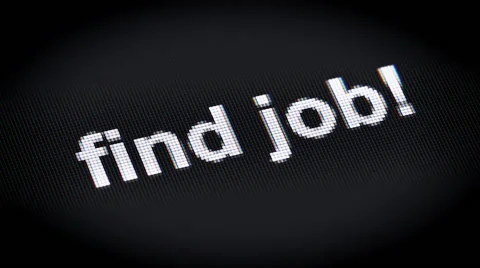 "find job!" on the screen Stock Footage 62415862