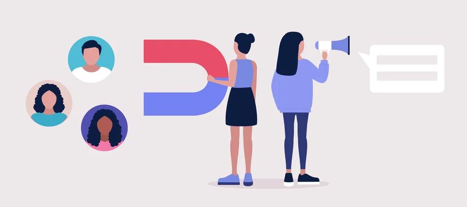 Find leads Stock Illustration
