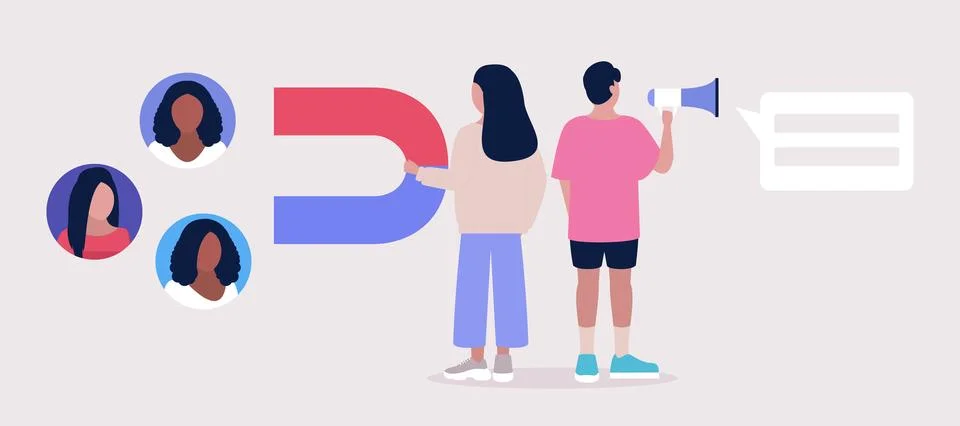 Find leads Stock Illustration