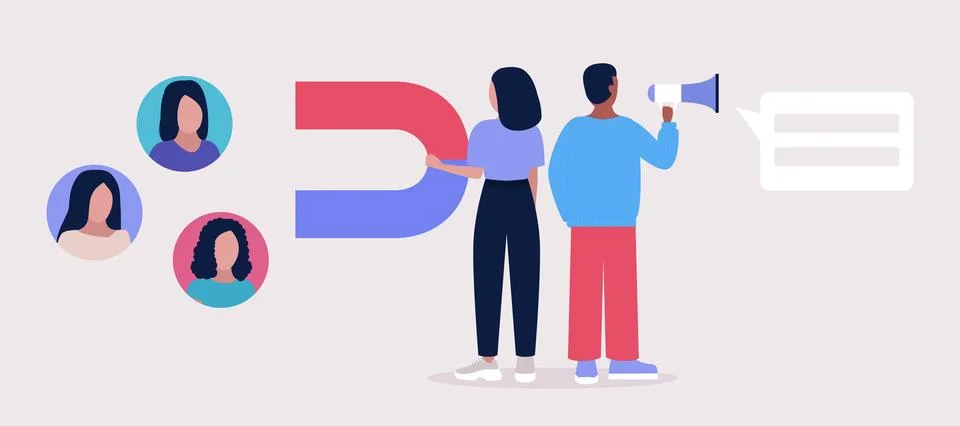Find leads Stock Illustration