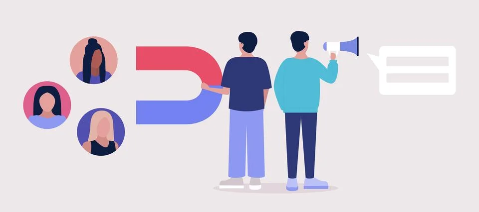 Find leads Stock Illustration