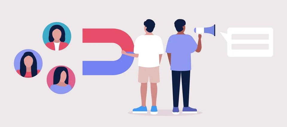 Find leads Stock Illustration