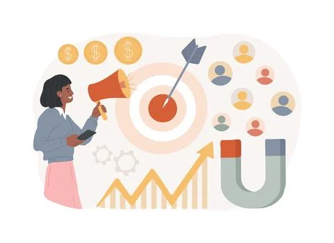 Find leads isolated concept vector illustration. Stockillustratie