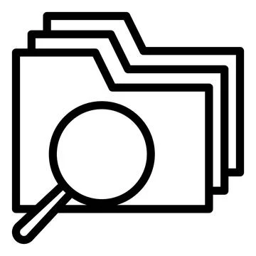 Find line icon vector illustration isolated on white background Stock Illustration