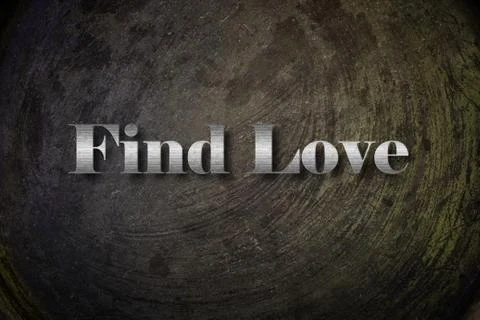 Find love text on background Stock Illustration