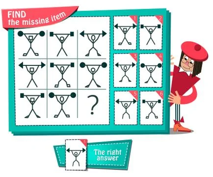 Find the missing item Stock Illustration