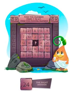 Find the missing number Stock Illustration