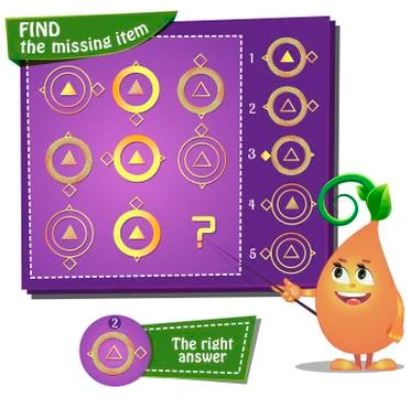 Find the missing part ?1 Stock Illustration