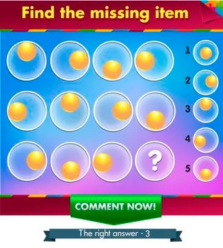 Find the missing part Stock Illustration