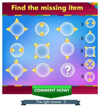 Find the missing part Stock Illustration