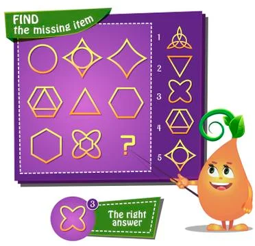 Find the missing part  Stock Illustration