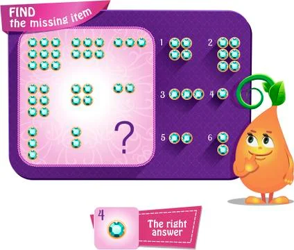 Find the missing part square triangle Stock Illustration