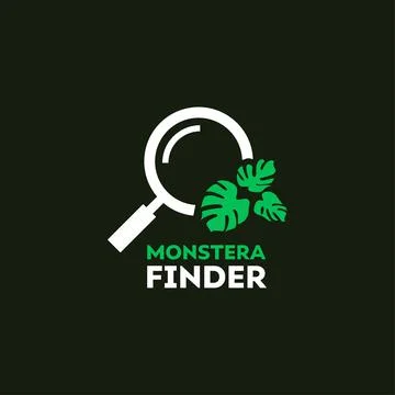 Find Monstera Logo Illustrazione stock