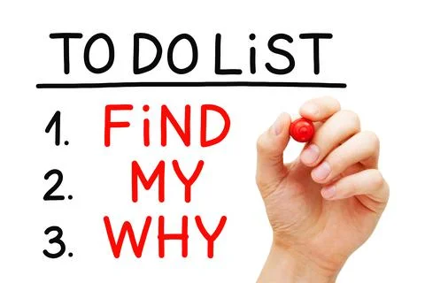 Find My Why To Do List Concept Stock-Fotos