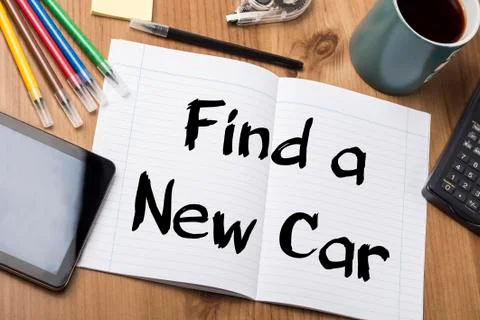 Find a New Car - Note Pad With Text Photos