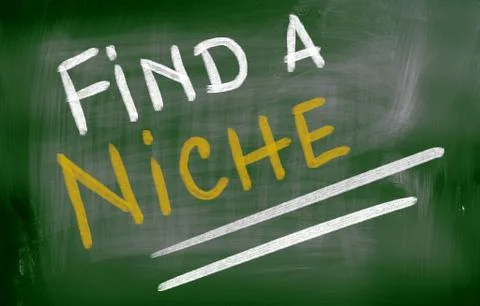 Find a niche concept Illustrazione stock