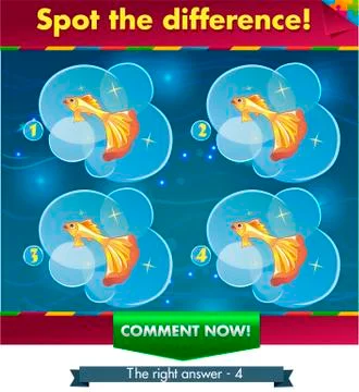 Find one that is different from others Stock Illustration