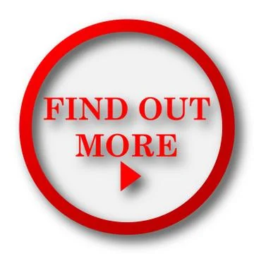 Find out more icon. Internet button on white  background.. Stock Illustration