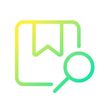 Find parcel pixel perfect gradient linear ui icon 스톡 일러스트