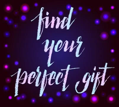 Find perfect gift Stock Illustration