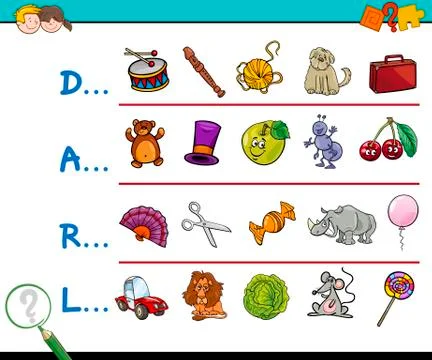 Find picture educational game Stock Illustration