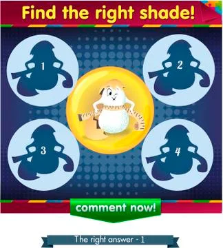 Find the right shade egg  Stock Illustration