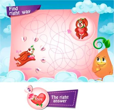 Find right way Stock Illustration