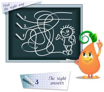 Find the right way  Stock Illustration