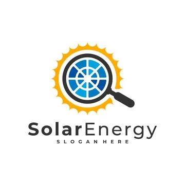 Find Solar logo vector template, Creative Solar panel energy logo design conc Stock Illustration