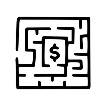 Find solution line vector doodle simple icon Stockillustratie