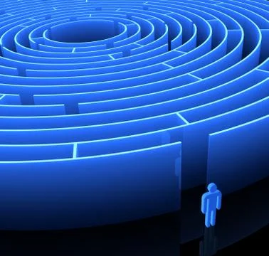 Find Way Stock Illustration